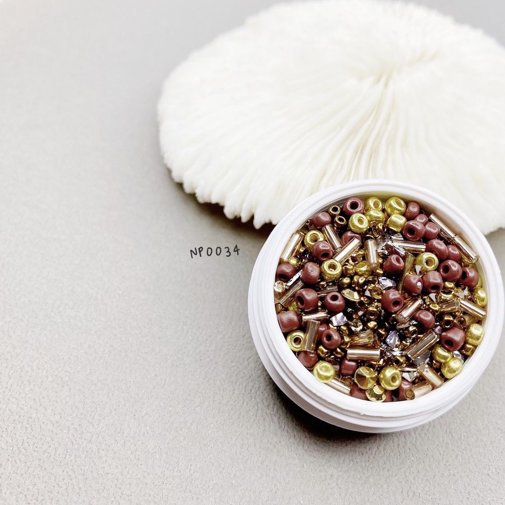 Nail P2 NP034 - Assorted Ore Gemstone - Copper ( 搭礦石-銅)