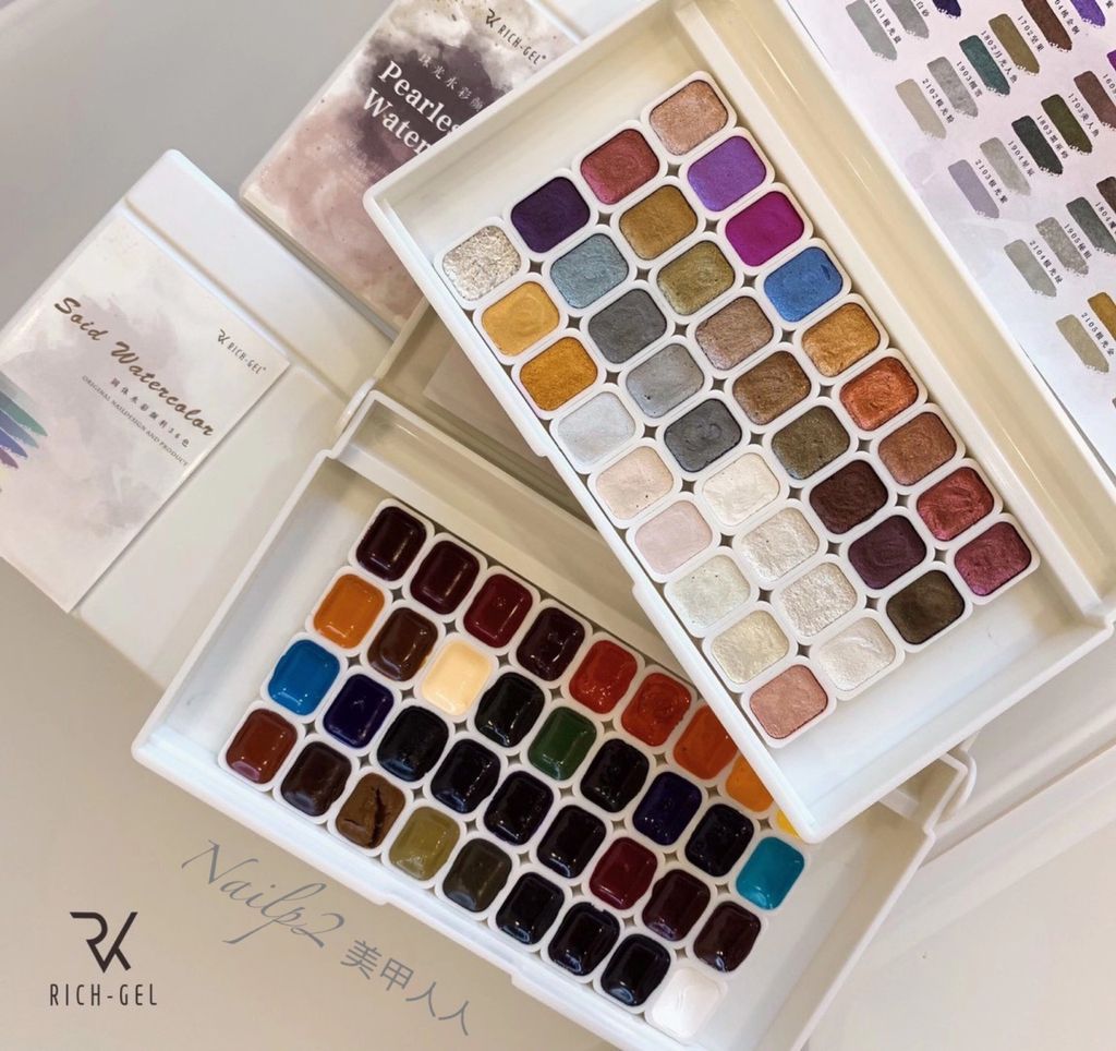 Richgel RA24 - Watercolor - Pearly Shimmer (36colors) ( 珠光水彩)