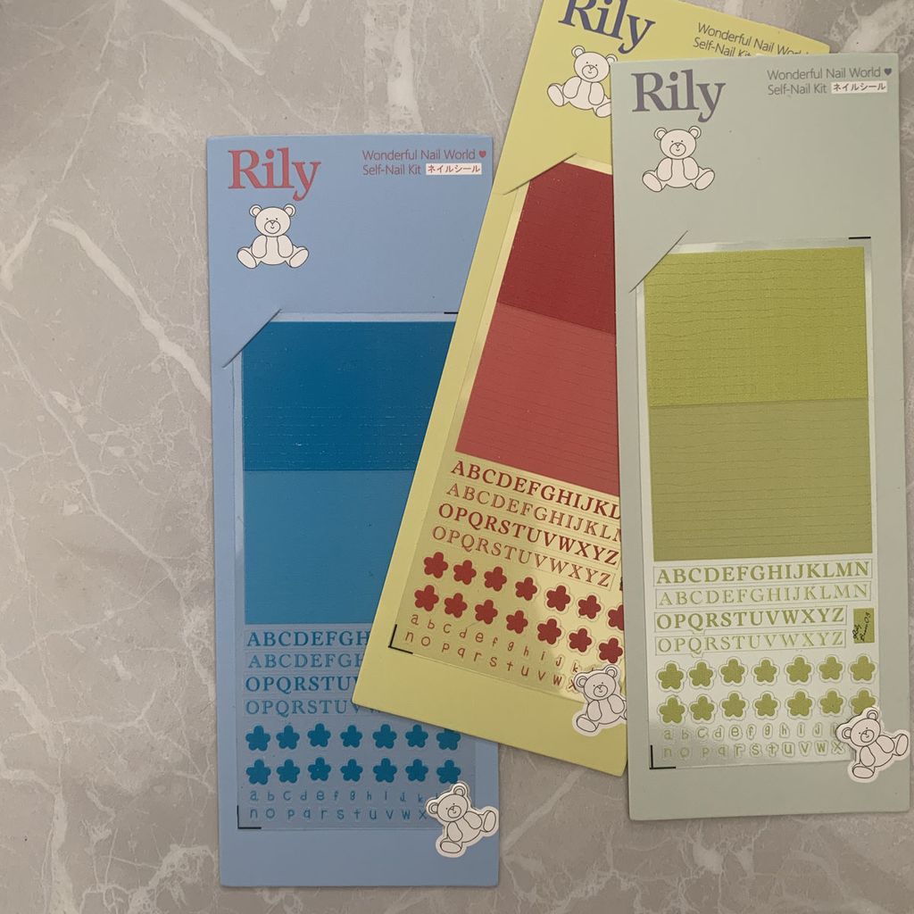 Rily Basic Strips and Flower Embryo Stickers - 03 (条纹+小花胚 - 开心果)