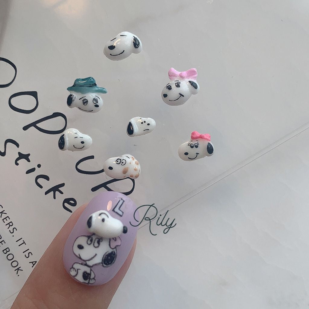 Rily 3D Cute Snoopy Collection - 02 (白胚大鼻子史努比)