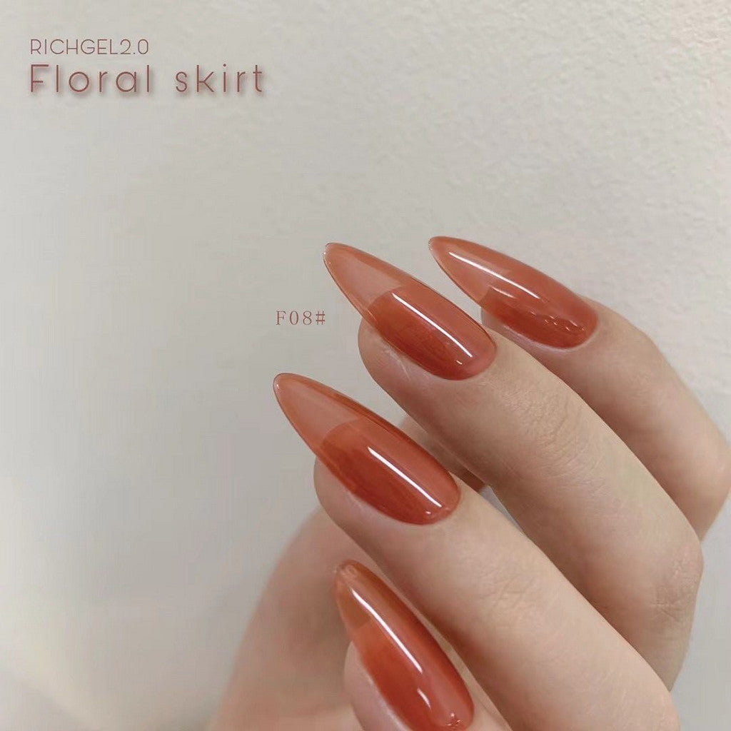 Richgel RYC13 -  Floral Skirt Gel Collection - 12 Colors   ( 花裙組 - 12色)