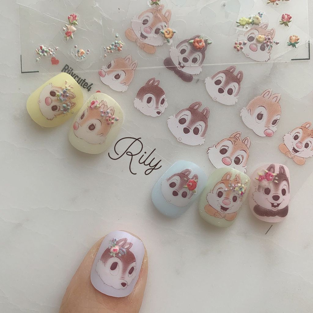 Rily Cute Squirrel Stickers (干花松鼠)