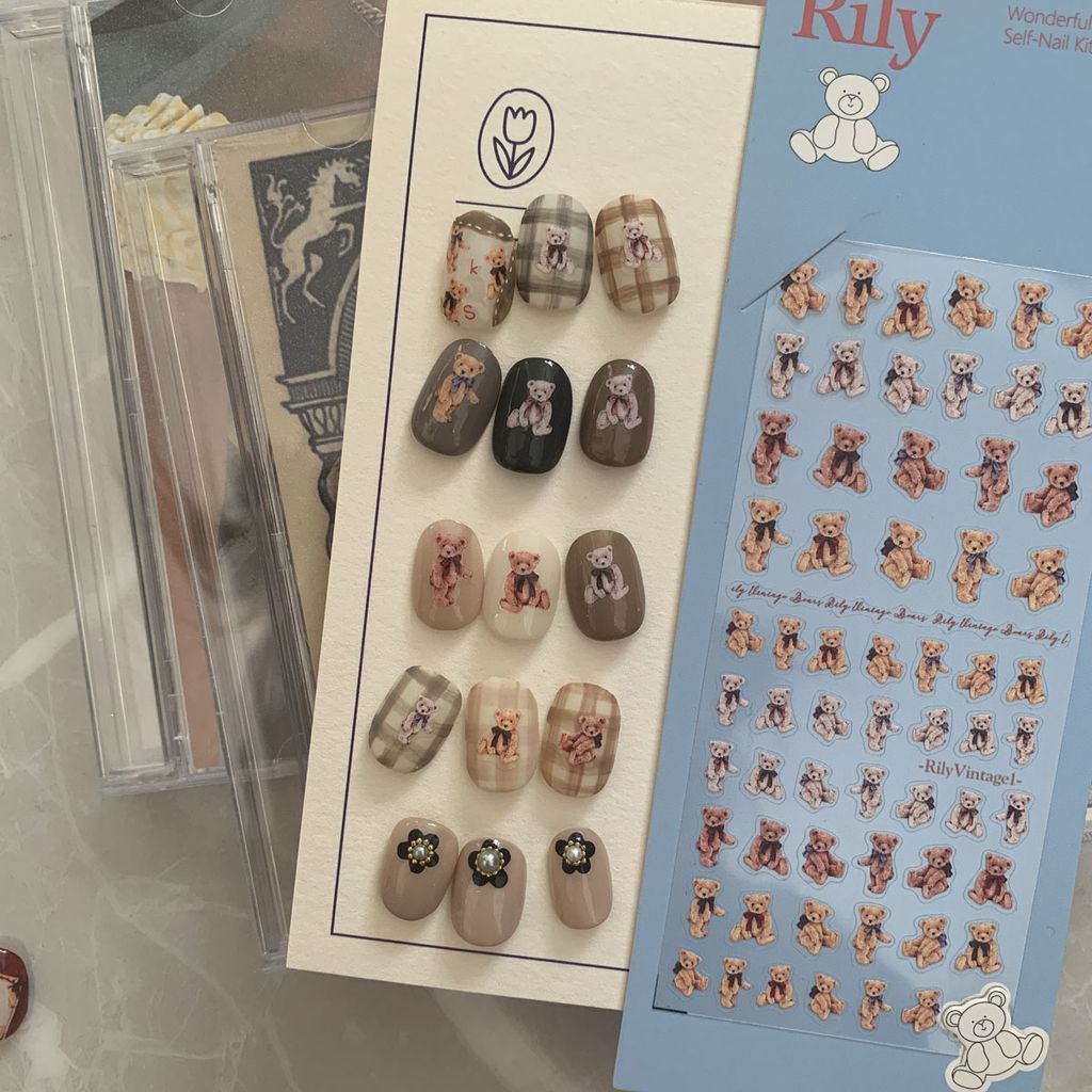 Rily Vintage Teddy Stickers (复古泰迪熊)