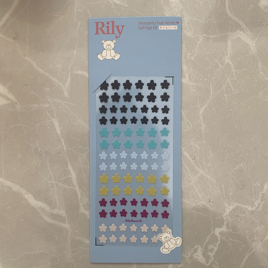 Rily Basic Elegant Flower Embryo Stickers (优雅小花胚)