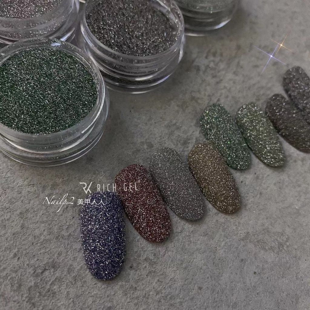 Richgel RZ72 - Crystal Diamond Flash Glitter - 8 colors ( 晶鑽粉8色)