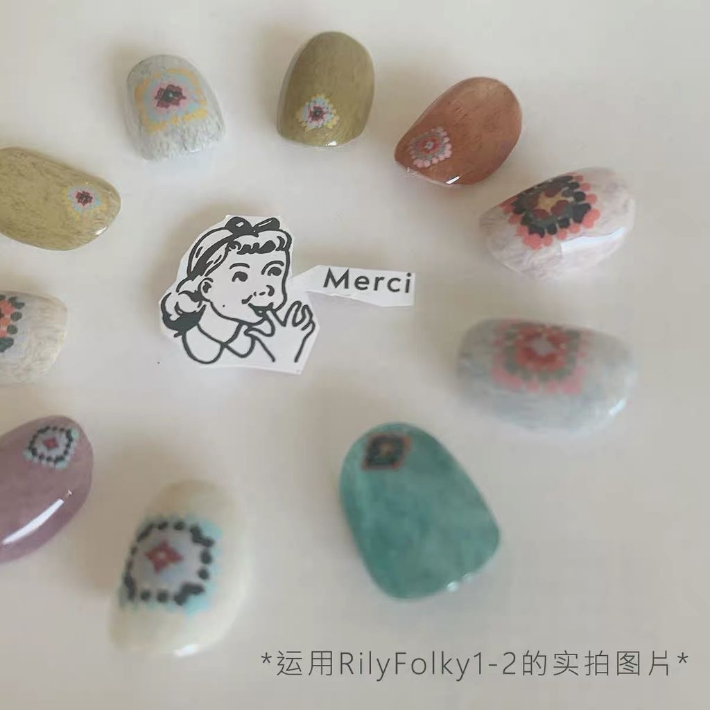 Rily Folky Stickers - 02 (羊毛毯)