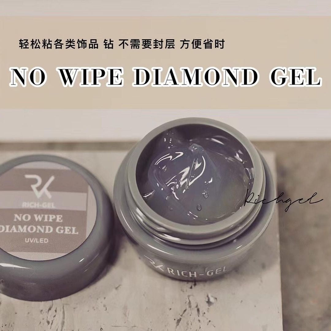 Richgel RA33 - Non-Wipe Diamond Gel (免清黏鑽膠 - 灰罐)