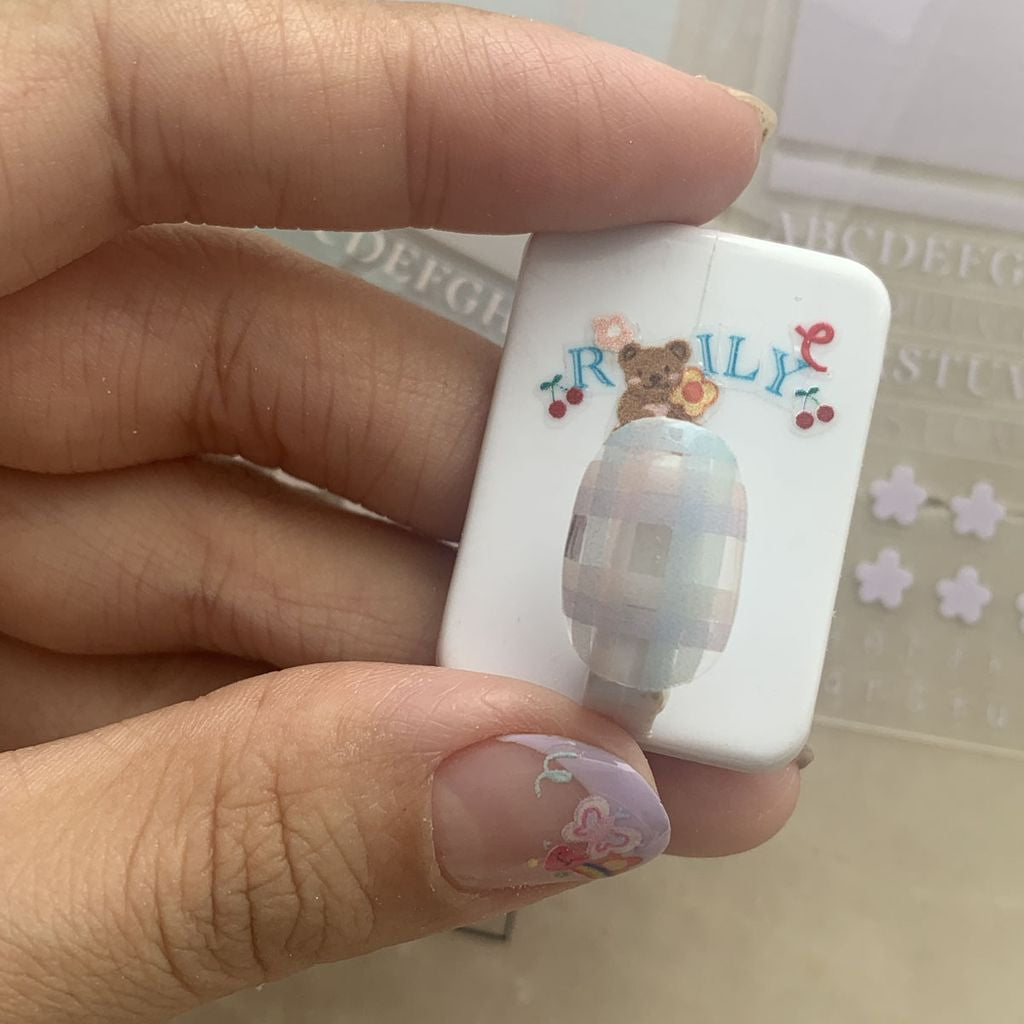 Rily Basic Strips and Flower Embryo Stickers - 04 (条纹+小花胚 - 优雅米)