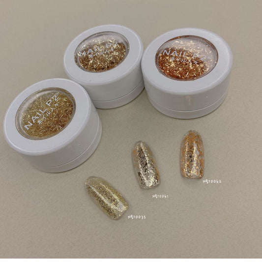 Nail P2 NQY061 -  Japanese Orange Silk Foil ( 日系橘絲箔)