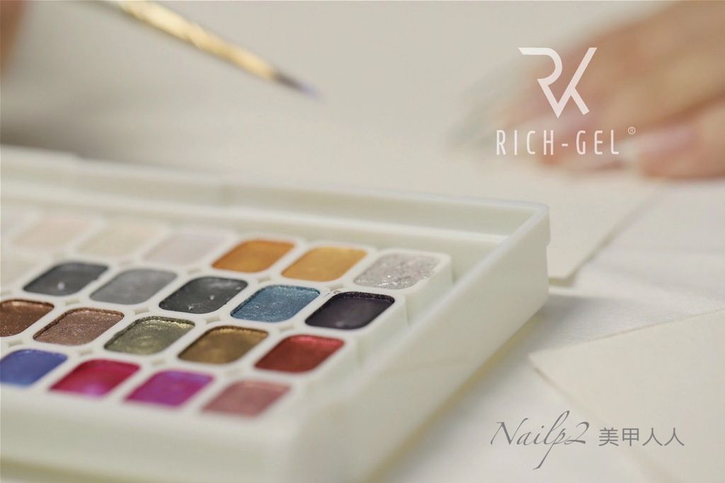 Richgel RA24 -  Watercolor - Pearly Shimmer (36colors)  ( 珠光水彩)