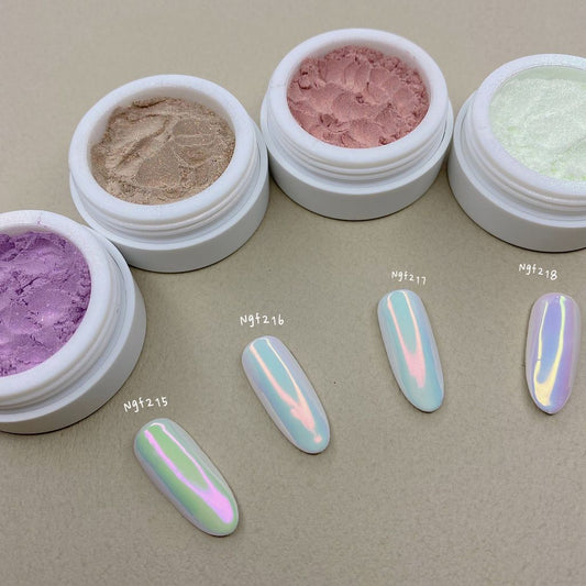 Nail P2 NGF215 -  LuLu Aurora Chrome Powder - Warm Pink ( 露露粉-暖粉)