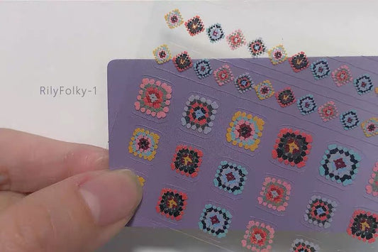Rily Folky Stickers - 01 (羊毛毯)