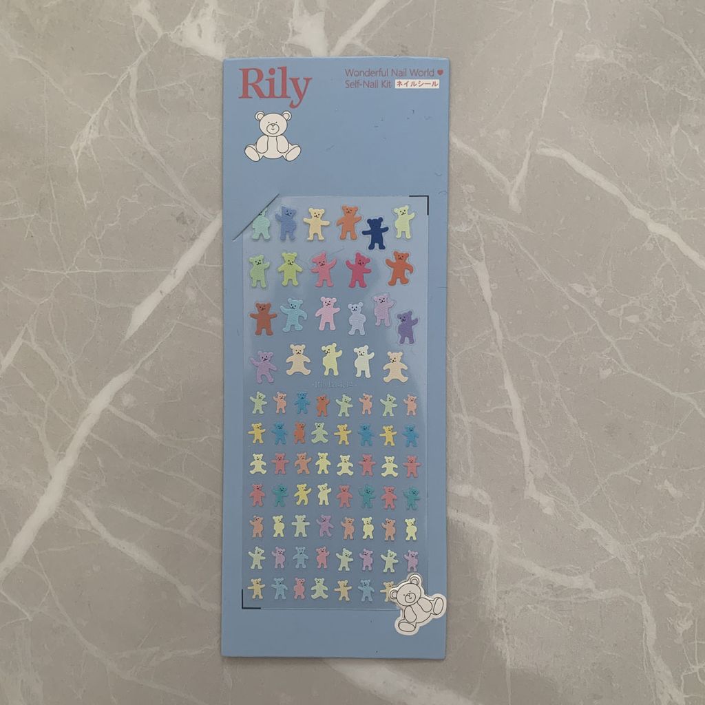 Rily Basic Bear Collection Stickers - 14 (淡色尴尬熊)