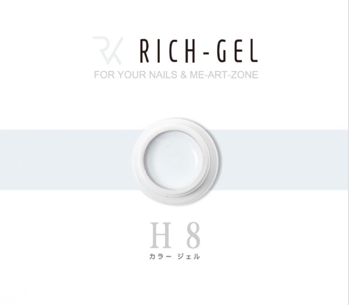 Richgel RH08 -  Spider Gel - White  ( 拉絲白)