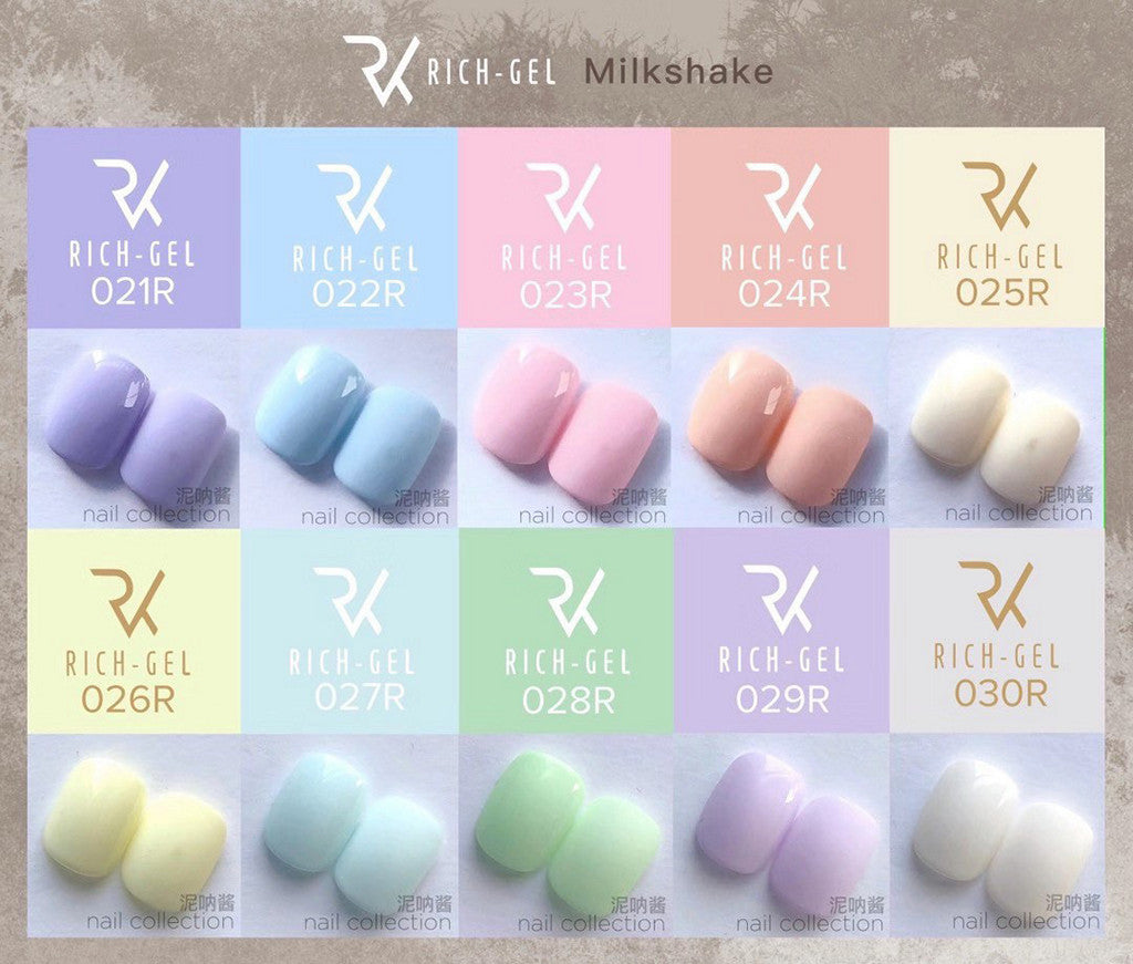 Richgel RYC01 - Milkshake Series - 10 Colors（奶昔 - 10色）